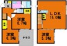 北長瀬戸建賃貸住宅 3LDKの間取り