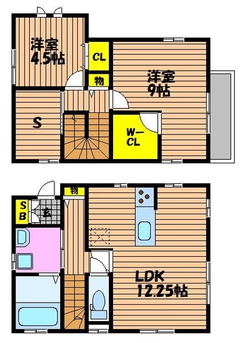 間取図 東花尻戸建西棟