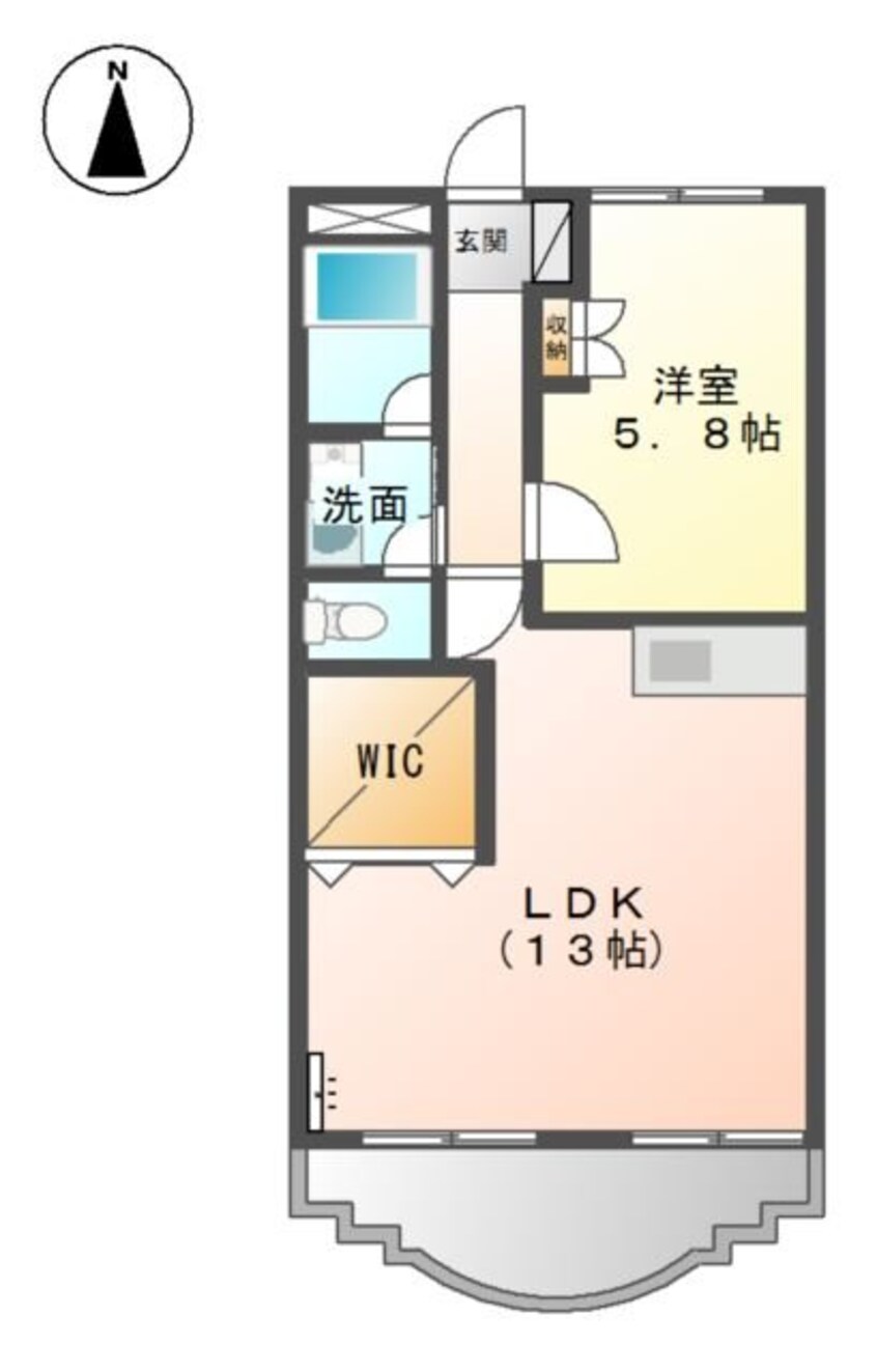 間取図 プリベール花尻