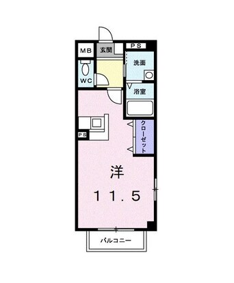 間取図 マーベラスＫ１Ａ