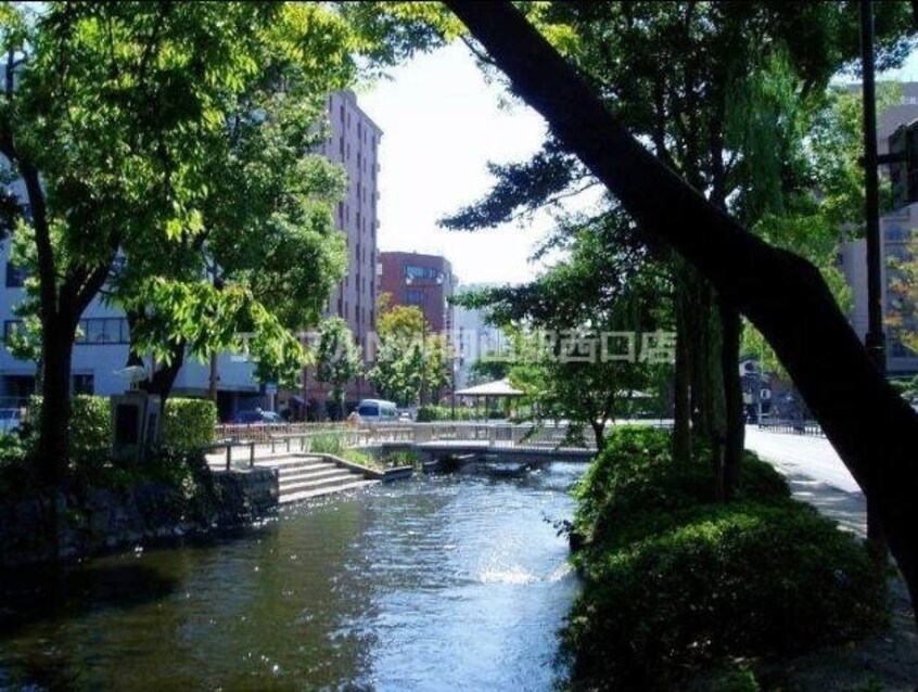 西川緑道公園(公園)まで1285m グランデュール東古松