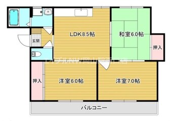 間取図 パークサイド伊島