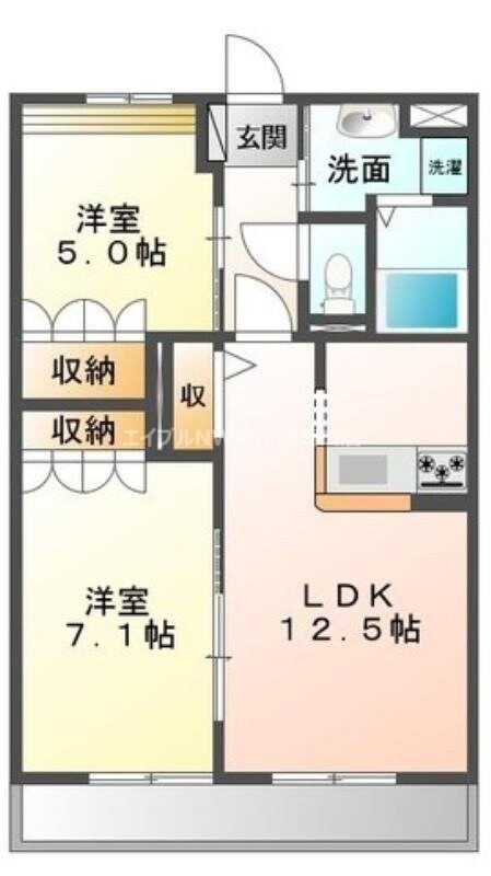 間取り図 ノーブル　ピュア