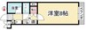 イマージュ・シャトー 1Kの間取り
