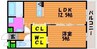 クレセント中仙道５ 1LDKの間取り