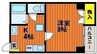 はなやびる 1Kの間取り