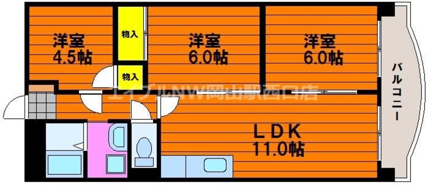 間取図 第３北村マンション