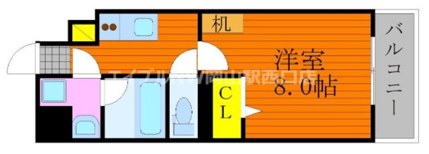 間取図 グランヒルズ西古松