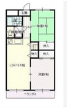 ドミール坂本 2LDKの間取り