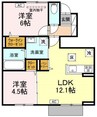 ストルーチェ 2LDKの間取り