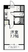 パラッツォ・ミキ 1Kの間取り