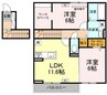 ストルーチェ 2LDKの間取り