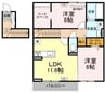 ストルーチェ 2LDKの間取り