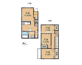 間取図 プランドール伊福町