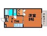コーポさとうⅡ 1Kの間取り