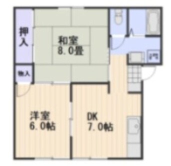 間取図 コーポラス横井Ｂ棟