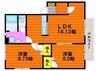 ベリーオーライＡ 2LDKの間取り