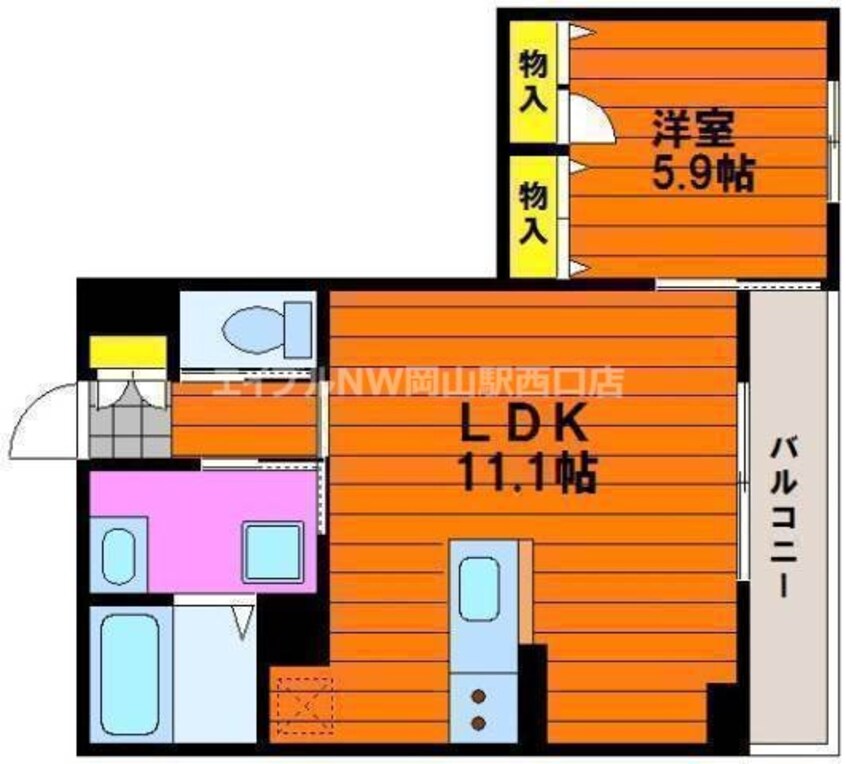 間取図 アドラシオン津島