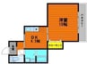 メゾンエース 1DKの間取り