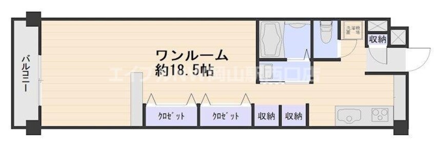 間取図 岡山スタービル