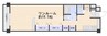 岡山スタービル 1Rの間取り