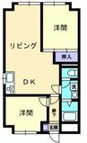 深可ヒュッテ 2LDKの間取り