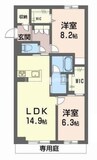 メゾン・ド・ジョウ 2LDKの間取り