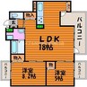 中山下壱番館 2LDKの間取り