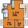 中山下壱番館 2LDKの間取り