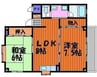 KOMAHOUSE 2LDKの間取り