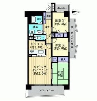 間取図 グランコート野田