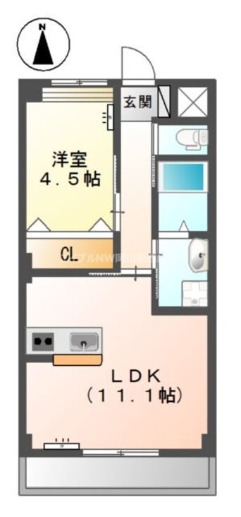 間取図 ディアコート下伊福