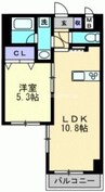 エスコパークヒルズ問屋町 1LDKの間取り