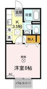メゾンたちばな　Ｃ棟 1Kの間取り