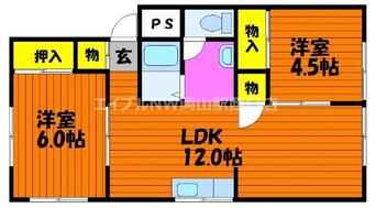 間取図 ドミール梅島