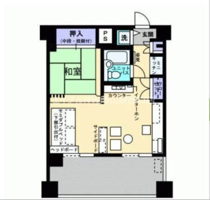 間取図 アルファコンフォート岡山