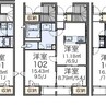 レオネクスト富 2LDKの間取り