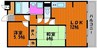アビタ山本岡山 2LDKの間取り