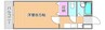 FLAT LEAVES学南町 1Kの間取り