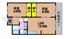 平和ビル 2LDKの間取り