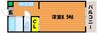 FLAT LEAVES学南町 1Kの間取り