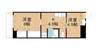 センチュリーふなばし 2Kの間取り