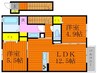 グラシア 2LDKの間取り