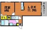 スカイメゾン 1LDKの間取り