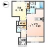モントクレア 1LDKの間取り