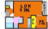 REGALEST HEARTS 1LDKの間取り