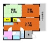 ＹＳ岩田町 2LDKの間取り
