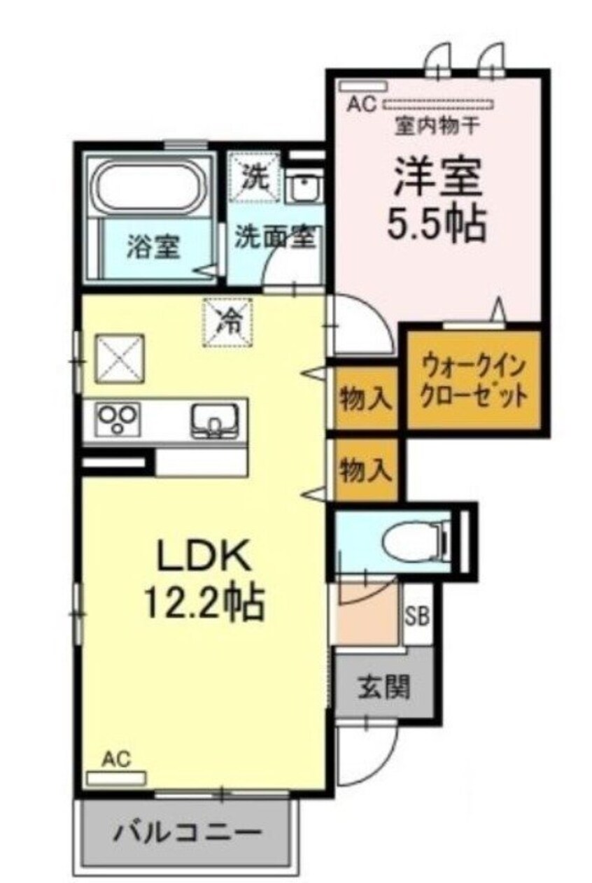 間取図 チェーロ　セレーナ　Ｂ棟
