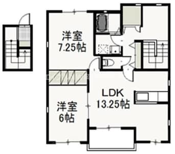 間取図 ヴィラ・ド・フルール　B