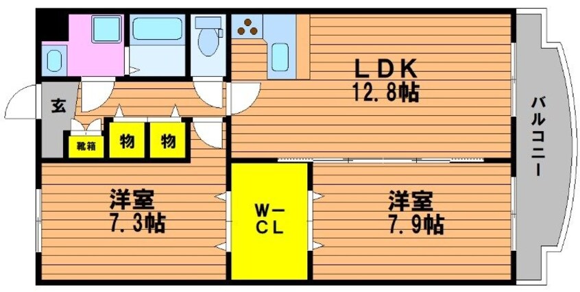 間取図 エ・アロール